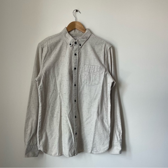 Flint & Tinder Speckled Ivory Button Up - Picture 1 of 6